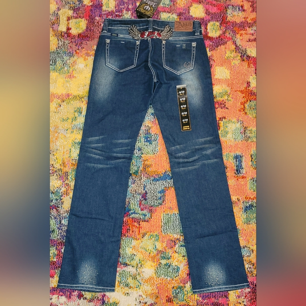 Adiktd Women's Blue Jeans - Picture 3 of 5
